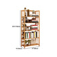 Contemporary Brown Bamboo Shelf Bookcase Open Bookcase for Study Room Clearhalo 'Bookcases' 'furn' 'furn_bookcases' 'Furniture' 'Office Furniture' 1200x1200_8a04c521-c66f-4449-84ee-bcba04b74eb2