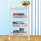 Industrial Metal Etagere Bookshelf Vertical Open Bookcase with Caster Wheels Clearhalo 'Bookcases' 'furn' 'furn_bookcases' 'Furniture' 'furniture_bookcases' 'Office Furniture' 1200x1200_8a074202-4ded-489e-9d2a-51addfbd9d04