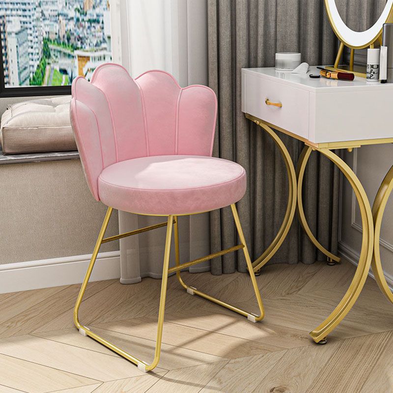 Fabric Dining Chairs Nordic Design Armless Solid Back Chair for Home