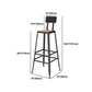 Industrial 1/2/7 Pieces Solid Wood Bar Table Set Rectangular Counter Set Clearhalo 'Bar Furniture' 'furn' 'furn_home_bar_bar_sets' 'Furniture' 'Home Bars & Bar Sets' 'home_bar_bar_sets' 'Kitchen & Dining Furniture' 1200x1200_8a08ac24-d244-41e1-a6e0-3ab80265f556