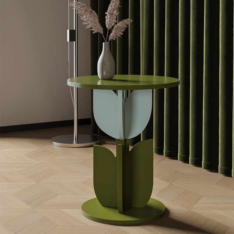 モダンなスタイルの不規則なサイドテーブルフェイクウッドエンドテーブルセット