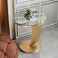 Contemporary Round Stone Top Sofa Side Accent Table for Living Room Clearhalo 'Coffee & Accent Tables' 'End & Side Tables' 'end_side_tables' 'furn' 'furn_end_side_tables' 'Furniture' 'Living Room Furniture' 1200x1200_8a0d4c8e-b3c9-4f65-809b-0ace9cbe8423