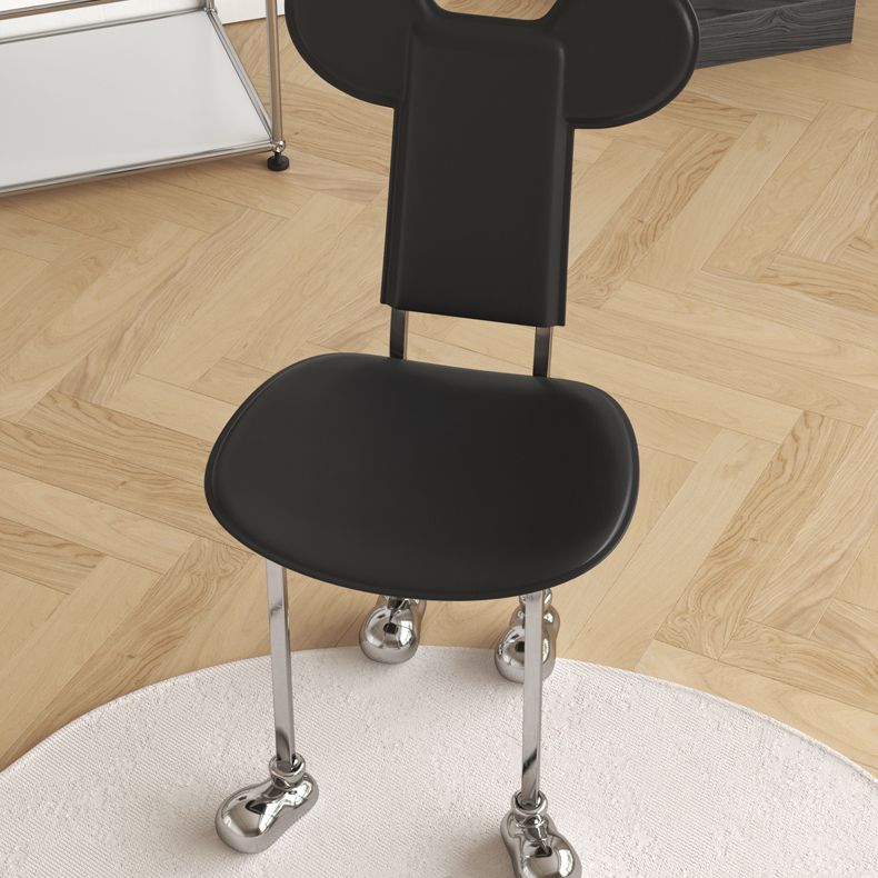 Roestvrijstalen frame dineren zijkant stoel binnengunde zijstoel