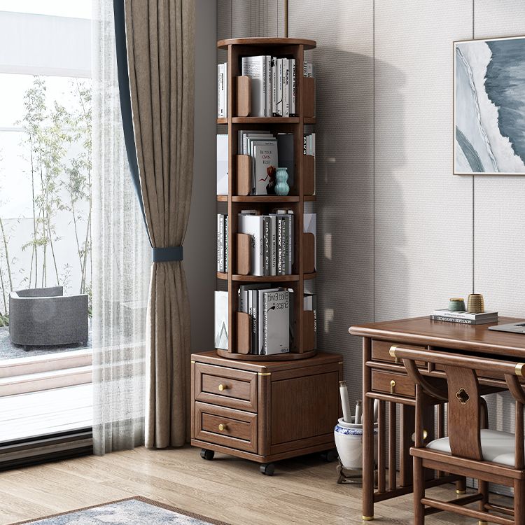 Minimalistic Wooden Accent Chest Living Room Chest with Shelves in Dark Brone Clearhalo 'Cabinets & Chests' 'cabinets_chests' 'furn' 'furn_cabinets_chests' 'Furniture' 'Living Room Furniture' 1200x1200_8a0e389c-0413-41ff-888b-16b52fce16d4