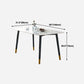 Rectangle 4 Legs Luxury Table White Tone Fixed Table of Sintered Stone Clearhalo ' dining_table' 'Dining Tables & Seating' 'Dining Tables' 'furn' 'furn_dining_table' 'Furniture' 'furniture_dining_table' 'Kitchen & Dining Furniture' 'kitchen&dining_furn' 'kitchen' 'kitchen_dining_table' 1200x1200_8a114ef0-5e0a-47d2-a18b-144d51f704a9