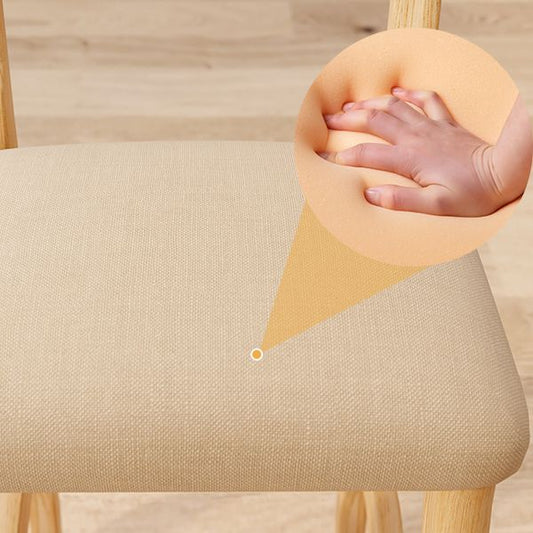 Modern Solid Wood  Counter Stool Bar-height Low Back Bar Stool with Footrest