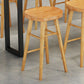 Juego de comedor de pub de madera maciza Glam, 1/2/4/7/9 piezas, juego de mostrador natural para cafetería