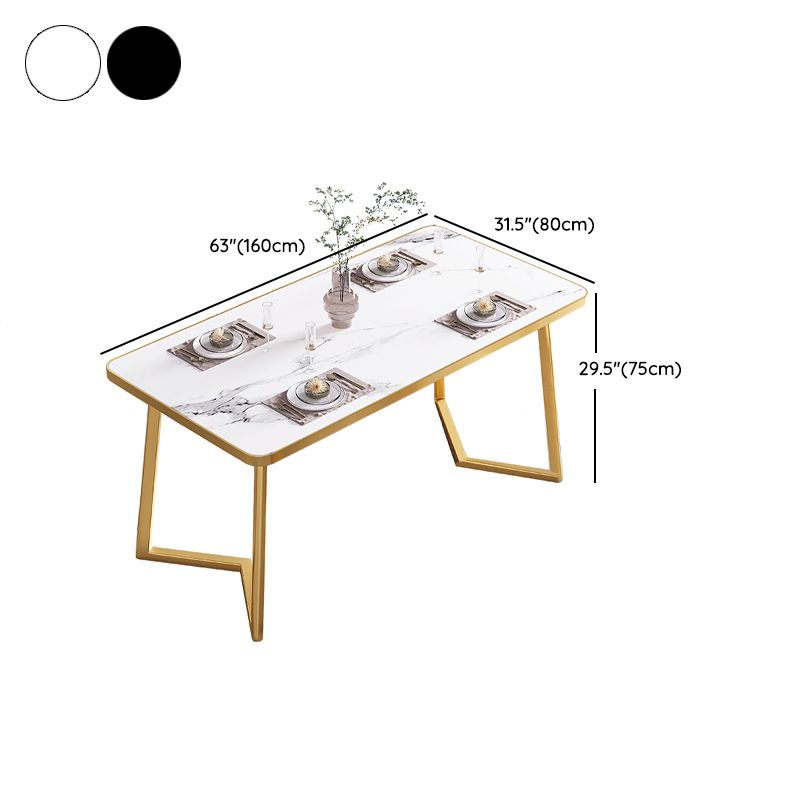 Modern Rectangle Dining Table Wood Tabletop with Double Pedestal Base Clearhalo 'Dining Tables & Seating' 'Dining Tables' 'dining_table' 'furn' 'furn_dining_table' 'Furniture' 'Kitchen & Dining Furniture' 1200x1200_8a17f53b-18da-49b5-9426-329c4219d488