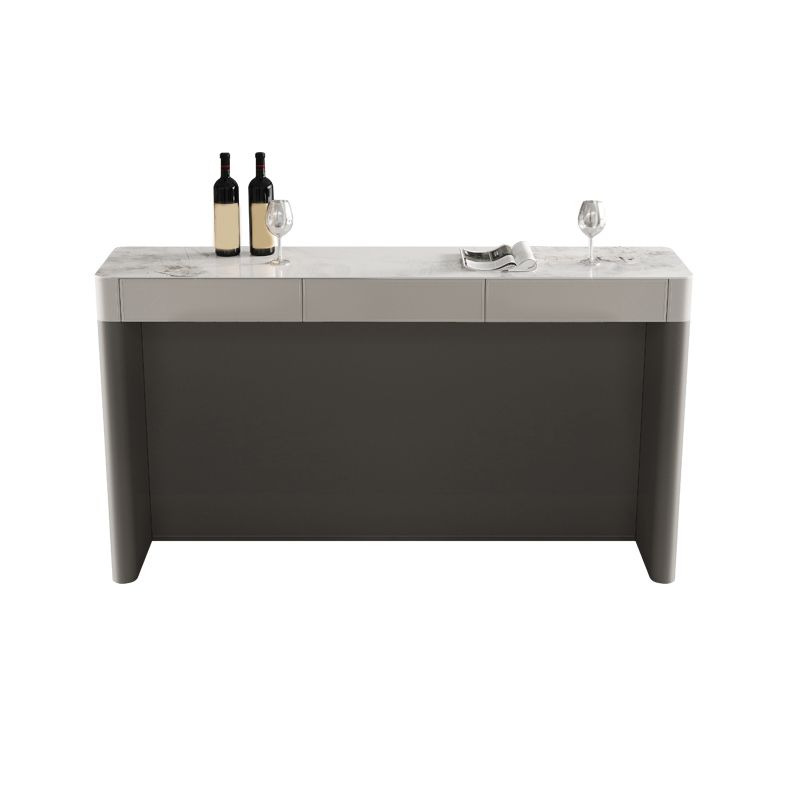 Modern Style Bistro Bar Table Rectangle Stone Top Bar Table for Living Room Clearhalo 'Bar Furniture' 'Bar Tables' 'bar_tables' 'furn' 'furn_bar_tables' 'Furniture' 'Kitchen & Dining Furniture' 1200x1200_8a1a39a6-706a-4704-b5d5-ef3e0657f3dc