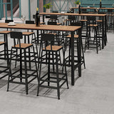 Rectangle moderne Tableau de comptoir en bois 1/5/9