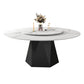 Round Furniture Simple Style Stone Pedestal Base Dinner Table with Turntable Clearhalo ' dining_table' 'Dining Tables & Seating' 'Dining Tables' 'furn' 'furn_dining_table' 'Furniture' 'furniture_dining_table' 'Kitchen & Dining Furniture' 'kitchen&dining_furn' 'kitchen' 'kitchen_dining_table' 1200x1200_8a1c026c-5171-4f9c-9f50-6b219c8f4cb5