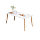 Contemporary Rectangle Shape Standard Dining Set MDF Natural Dining Set with 4 Legs Base Clearhalo 'Dining Room Sets' 'Dining Tables & Seating' 'dining_room_set' 'Furniture' 'furniture_dining_room_set' 'Kitchen & Dining Furniture' 'kitchen&dining_furn' 'kitchen' 1200x1200_8a1cfedb-4a35-48c4-8489-8700b1fed286
