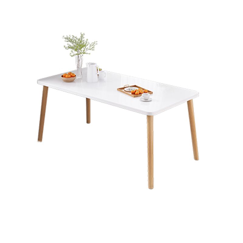 Contemporary Rectangle Shape Standard Dining Set MDF Natural Dining Set with 4 Legs Base Clearhalo 'Dining Room Sets' 'Dining Tables & Seating' 'dining_room_set' 'Furniture' 'furniture_dining_room_set' 'Kitchen & Dining Furniture' 'kitchen&dining_furn' 'kitchen' 1200x1200_8a1cfedb-4a35-48c4-8489-8700b1fed286