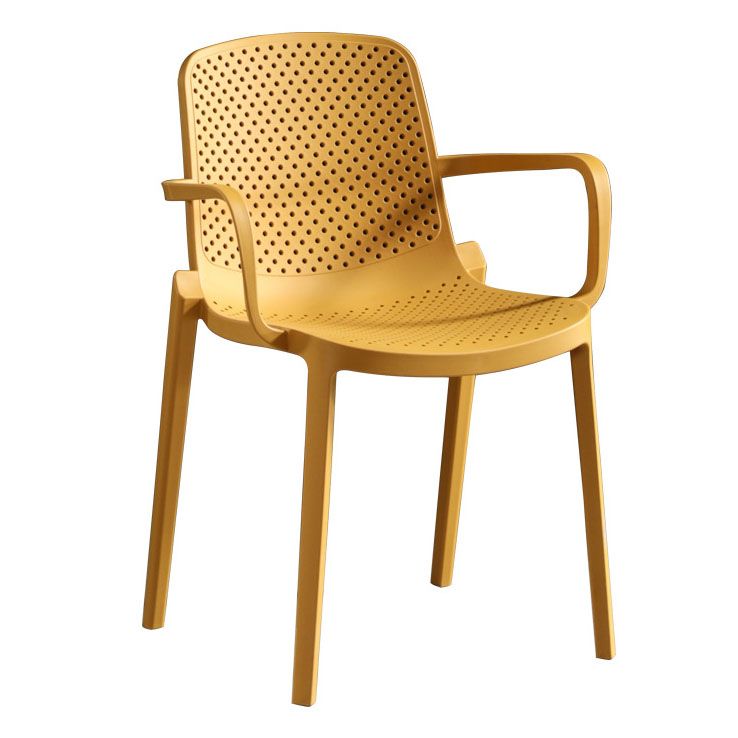 Contemporary Plastic Chair Parsons Chair in Matte Finish for Home Clearhalo 'Dining Chairs' 'Dining Tables & Seating' 'dining_chair' 'furn' 'furn_dining_chair' 'Furniture' 'Kitchen & Dining Furniture' 1200x1200_8a1f5ab8-e5c9-497d-b5c0-c343567b32dd
