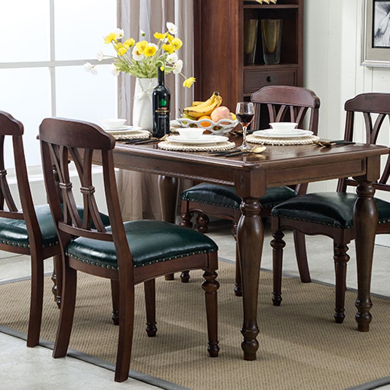 Traditional Wooden Dining Chair 35''H Cross Back Side Chair with 4 Legs for Restaurant Clearhalo ' kitchen&dining_furn' 'Dining Chairs' 'Dining Tables & Seating' 'dining_chair' 'furn' 'furn_dining_chair' 'Furniture' 'furniture_dining_chair' 'Kitchen & Dining Furniture' 'kitchen' 1200x1200_8a210142-8ac8-4907-a16c-43c758af0c6f