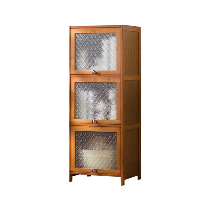 Wood Standard Cabinet Glass Door Contemporary Accent Cabinet with Doors Clearhalo 'Cabinets & Chests' 'cabinets_chests' 'furn' 'furn_cabinets_chests' 'Furniture' 'Living Room Furniture' 1200x1200_8a212c27-6a6f-474e-87cd-5aab7e57af1f