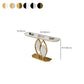 Tavolo console di ferro in pietra glam tavolo divano console mezza luna per sala