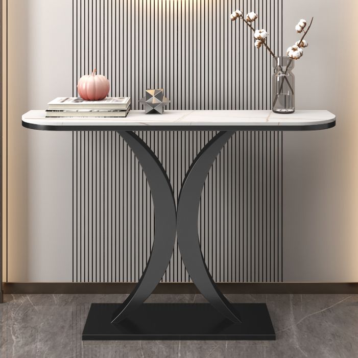 Tabella della console Half Moon 31.49 "Tavolo ad alto accento, Resistenza scratch