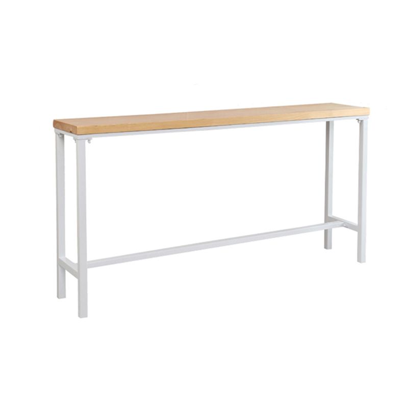 Industrial Rectangle Solid Wood Bar Table Set 1/5/9 Pieces Counter Table with High Stools Clearhalo 'Bar Furniture' 'furn' 'furn_home_bar_bar_sets' 'Furniture' 'Home Bars & Bar Sets' 'home_bar_bar_sets' 'Kitchen & Dining Furniture' 1200x1200_8a22b8cd-dcc7-4362-9822-76a729c816a2