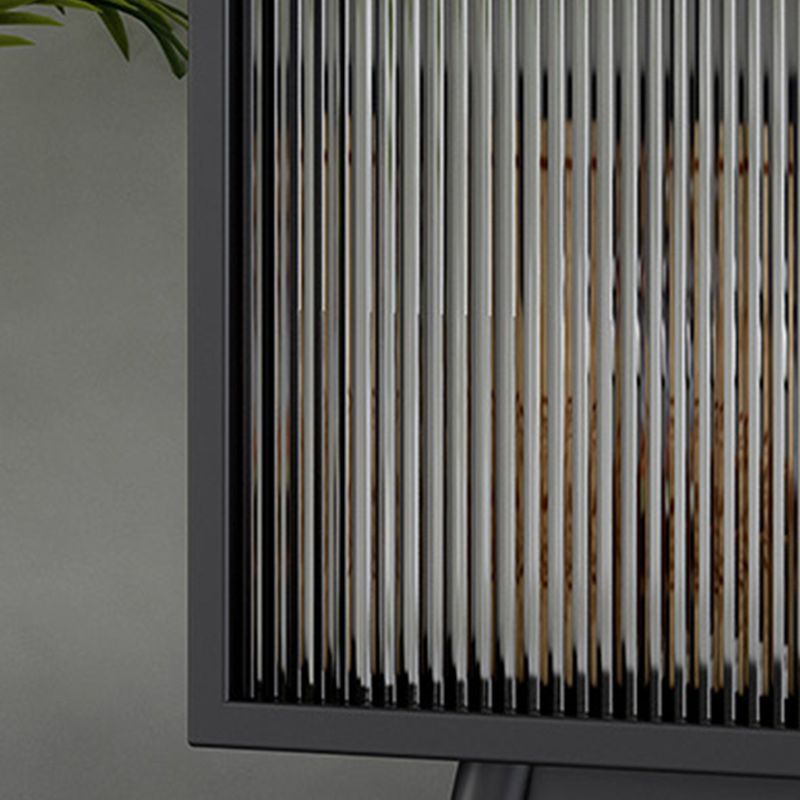 Matte Finish Glass Dining Buffet Modern Indoor Sideboard with Cabinets Clearhalo 'buffet_sideboard' 'Buffets & Sideboards' 'furn' 'furn_buffet_sideboard' 'Furniture' 'Kitchen & Dining Furniture' 1200x1200_8a22eaeb-af6e-4f18-95b8-e86ae2af0713