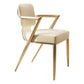 Scandinavian Style Arm Open Back Side Chairs Faux Leather Dining Chairs Clearhalo 'Dining Chairs' 'Dining Tables & Seating' 'dining_chair' 'furn' 'furn_dining_chair' 'Furniture' 'furniture_dining_chair' 'Kitchen & Dining Furniture' 1200x1200_8a26073a-35e0-49e2-a070-38314ad9771a