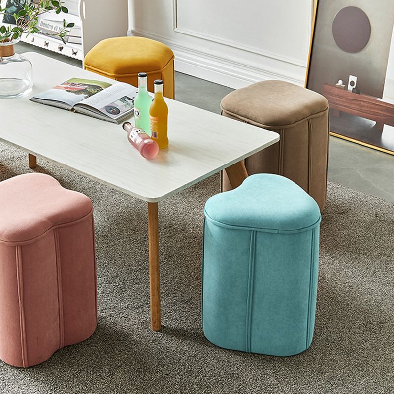 Contemporary Ottoman Solid Color Cotton Blend Standard Indoor Tear Resistant Ottoman Clearhalo 'furn' 'furn_ottomans_poufs' 'Furniture' 'Living Room Furniture' 'Ottomans & Poufs' 'ottomans_poufs' 1200x1200_8a267d3f-5808-44a4-b5eb-9171c132a757