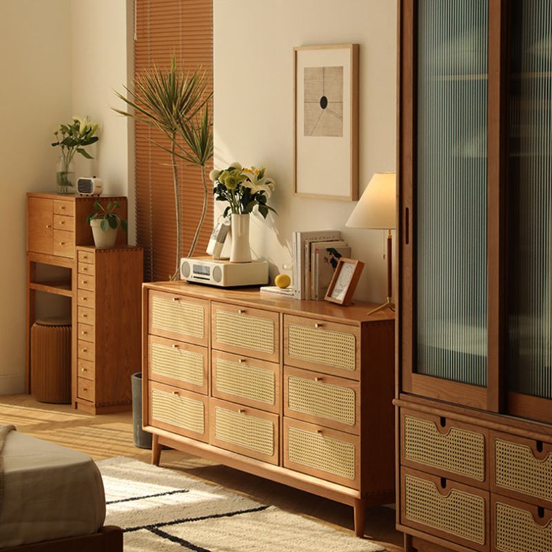 Contemporary Chest Rectangle Pine with Drawer Knobs Straight Legs Accent Chest Clearhalo 'Cabinets & Chests' 'cabinets_chests' 'furn' 'furn_cabinets_chests' 'Furniture' 'Living Room Furniture' 1200x1200_8a27c21d-272b-4eef-aad9-d98b09f3738c