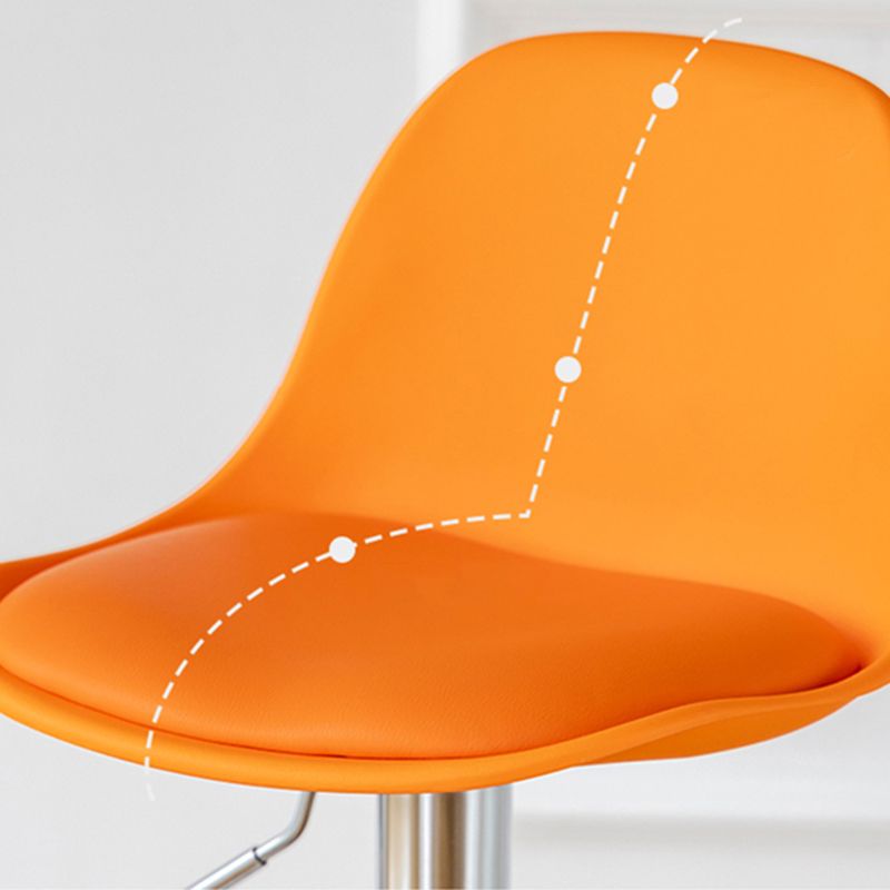 Scandinavian Adjustable Height Counter Stools Metal Leather Swivel Low Back Bar Stools Clearhalo 'Bar Furniture' 'Bar Stools' 'bar_stools' 'furn' 'furn_bar_stools' 'furniture_bar_stools' 'Kitchen & Dining Furniture' 'kitchen&dining_furn' 'kitchen' 'kitchen_furn' Furniture' 1200x1200_8a28d178-e113-4b32-a3d7-a15b4adb1c18