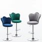 Scandinavian Metal Barstool Velvet Low Back Stool with Footrest for Bar Clearhalo 'Bar Furniture' 'Bar Stools' 'bar_stools' 'furn' 'furn_bar_stools' 'Furniture' 'Kitchen & Dining Furniture' 1200x1200_8a28d5b2-157e-44d4-8f51-87edfac0d1b6