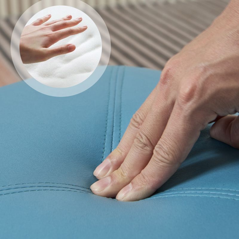 Forma de novedad moderna taburete otomano de cuero otomano para la sala de estar