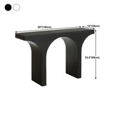 Wood Console Table 33.4 inch High, Hall Sled Console Accent Table Clearhalo 'Console Tables' 'console_tables' 'Entry & Mudroom Furniture' 'furn' 'furn_console_tables' 'Furniture' 1200x1200_8a2be86c-c129-478d-befa-a197ebeebe4d