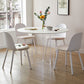 White Modern Dining Table Set 1/2/3/5 Pcs Kitchen Table and Chairs Clearhalo 'Dining Room Sets' 'Dining Tables & Seating' 'dining_room_set' 'furn' 'furn_dining_room_set' 'Furniture' 'Kitchen & Dining Furniture' 1200x1200_8a2dca76-def6-4eb7-9d16-8122c4a0faa5