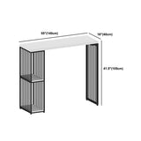 Tavolo da bar in legno massiccio rettangolo set lussuoso tavolino da 1/2/3 pezzi con sgabelli alti