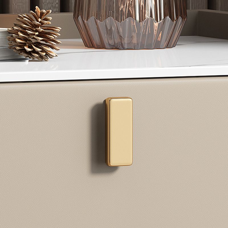 Steinbett Nachttisch Klassiker Glam -Nachtschrank mit Schubladen