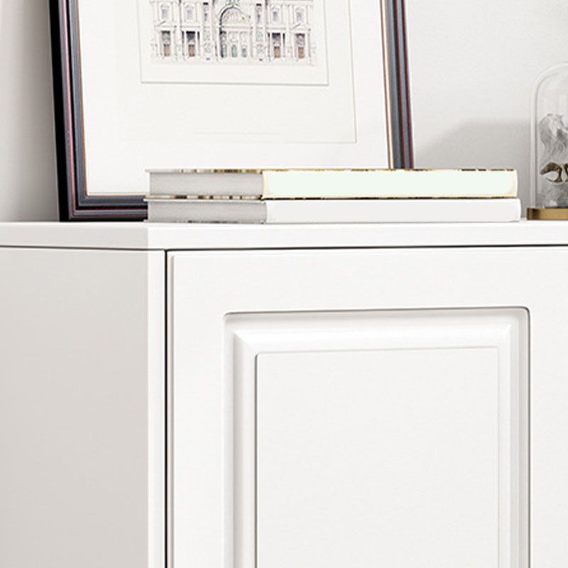 Commode en bois manufacturé avec coffre de rangement contemporain de 13,65 pouces de largeur