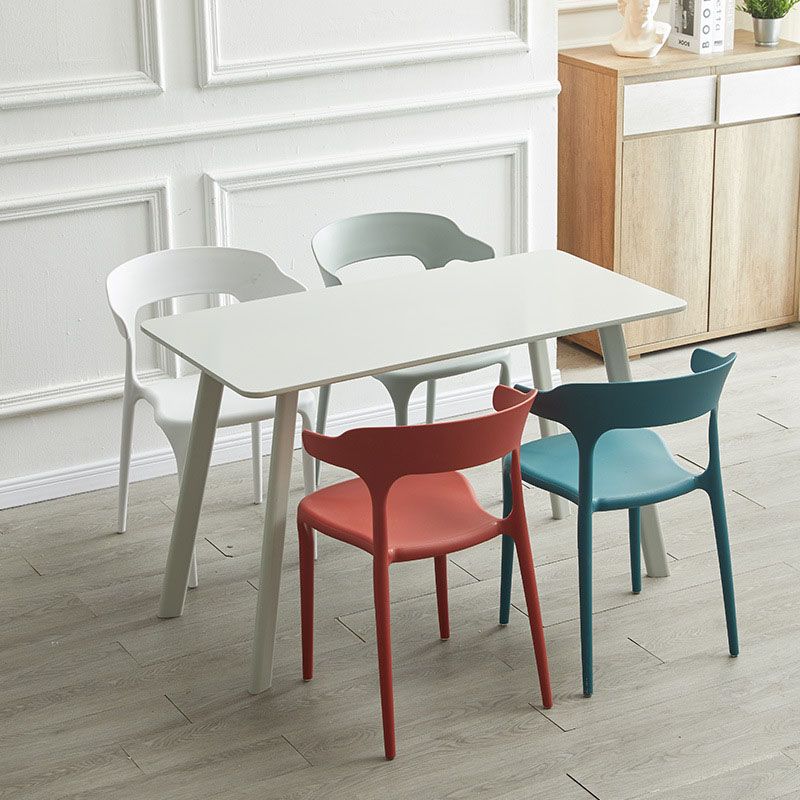 Scandinavian Plastic Dining Kitchen Room Armchair Open Back Chair Clearhalo ' kitchen&dining_furn' 'Dining Chairs' 'Dining Tables & Seating' 'dining_chair' 'furn' 'furn_dining_chair' 'Furniture' 'furniture_dining_chair' 'Kitchen & Dining Furniture' 'kitchen' 1200x1200_8a31fbdf-6dae-4f48-a199-fe68472f0c0e