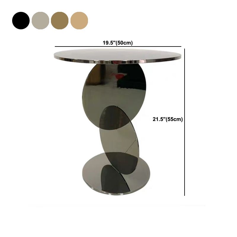 Table d'appoint rond de base de table de base de base de style moderne du milieu du siècle