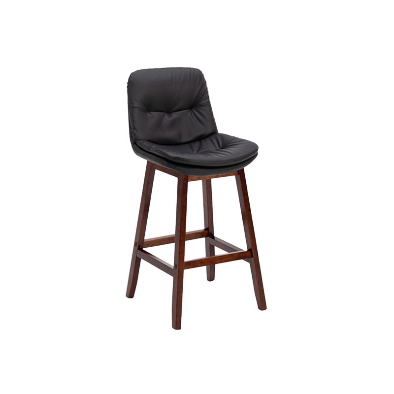 Contemporary Solid Wood Legs Faux Leather Indoor Counter Stools with Cushion Clearhalo 'Bar Furniture' 'Bar Stools' 'bar_stools' 'furn' 'furn_bar_stools' 'Furniture' 'Kitchen & Dining Furniture' 1200x1200_8a35620f-6e38-4e56-9c76-c66ec52826b9