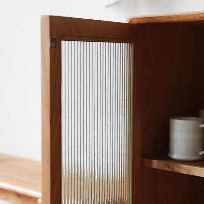 Armario de puertas de estilo glamoroso aparador de madera de 38 pulgadas para cocina