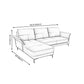 Azure Cushion Back Modern Living Room L-Shape Stationary Sofa & Chaise Clearhalo 'furn' 'furn_sectionals' 'Furniture' 'furniture_sectionals' 'kitchen' 'kitchen_sectionals' 'Living Room Furniture' 'Sectionals' 1200x1200_8a35caf8-7cc3-4d33-9bcb-9f250711d287