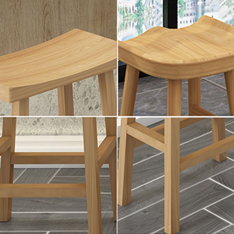 Industrial Wood Backless Barstool Simple Indoor Tall Stool with Contoured Seat Clearhalo 'Bar Furniture' 'Bar Stools' 'bar_stools' 'furn' 'furn_bar_stools' 'furniture_bar_stools' 'Kitchen & Dining Furniture' 'kitchen&dining_furn' 'kitchen' 'kitchen_furn' Furniture' 1200x1200_8a37cf02-d8d6-46c5-bdd3-5a27f01b86fd