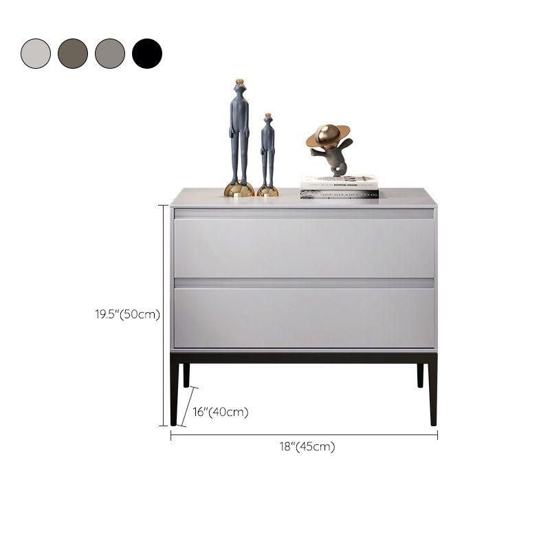 2つの引き出しアクセントテーブルナイトスタンドアンティークフィニッシュモダンベッドナイトスタンド