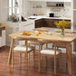 Rectangle Dining Table Mid-Century Modern Dining Table with 4 Wood Legs Clearhalo 'Dining Tables & Seating' 'Dining Tables' 'dining_table' 'furn' 'furn_dining_table' 'Furniture' 'furniture_dining_table' 'Kitchen & Dining Furniture' 'kitchen' 'kitchen_dining_table' 1200x1200_8a3aa7e2-4d81-470c-90cb-a2a889ea9d05