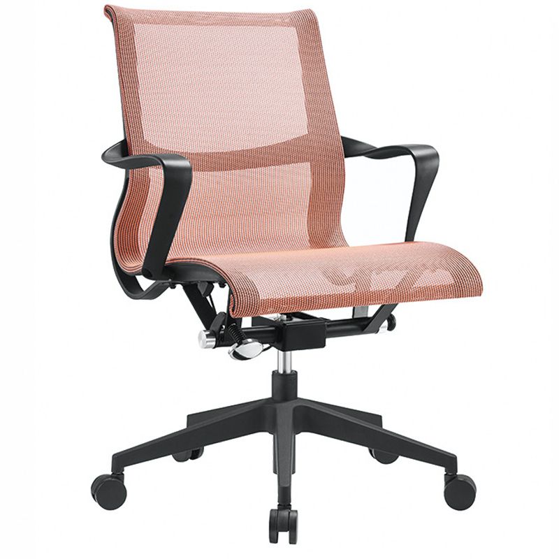Silla de oficina moderna con brazos fijos, transpirable, AirGrid, ajustable en altura