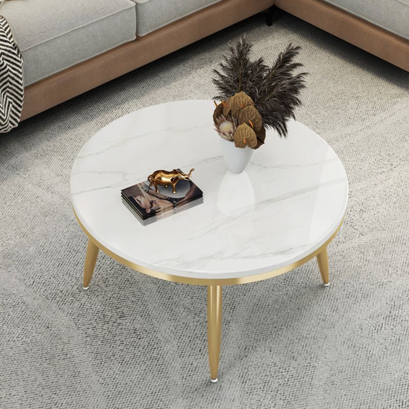 17"H Contemporary Coffee Table Round Stone Coffee Cocktail Table Clearhalo 'Coffee & Accent Tables' 'Coffee Tables' 'coffee_tables' 'furn' 'furn_coffee_tables' 'Furniture' 'Living Room Furniture' 1200x1200_8a3dbb31-2399-4c45-a850-6fcd48a823fe