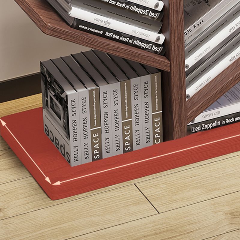 Geometric Bookshelf Modern Wooden Bookcase for Living Room 11.8" W Clearhalo 'Bookcases' 'furn' 'furn_bookcases' 'Furniture' 'Office Furniture' 1200x1200_8a3dd3dc-24d7-4122-829f-c4f24edc0b4c