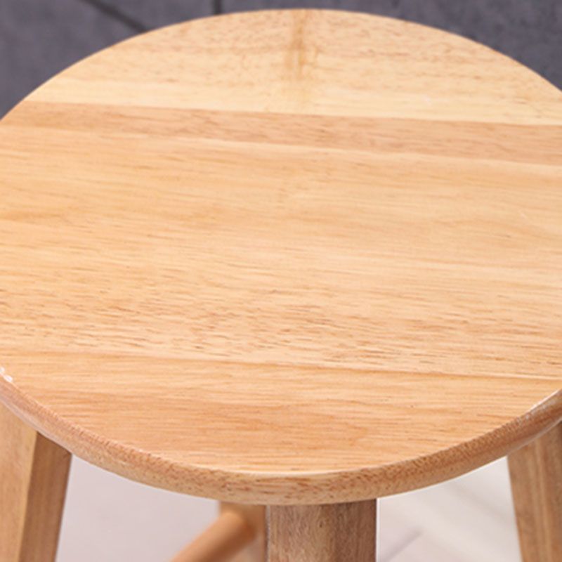 Modern Armless Backrest Counter Stool Wood Kitchen Bar Stool with Wooden Seat and Pedal Clearhalo 'Bar Furniture' 'Bar Stools' 'bar_stools' 'furn' 'furn_bar_stools' 'furniture_bar_stools' 'Kitchen & Dining Furniture' 'kitchen&dining_furn' 'kitchen' 'kitchen_furn' Furniture' 1200x1200_8a3e9626-e963-4267-a8ff-8407367f0366