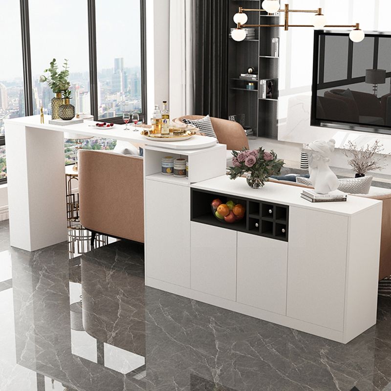 Table de pub à hauteur de bar à bois de bois de bois pour le salon contemporain pour le salon