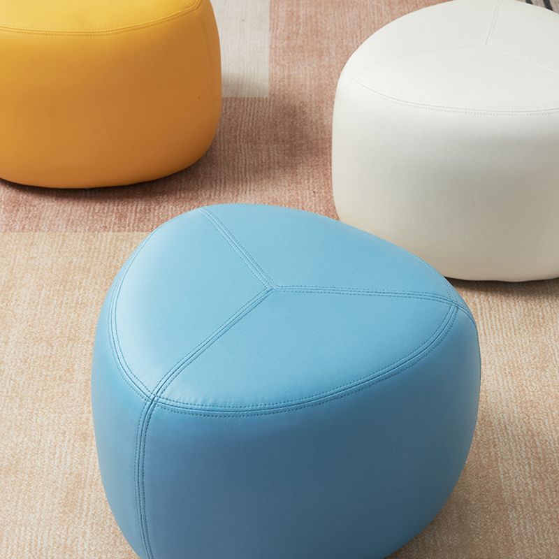 Pouf con cuero sintético otomano de moda otomana otomana resistente a Fade