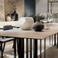 Industrial Style Sintered Stone Table Metallic Double Pedestal Base Rectangle Table Clearhalo ' dining_table' 'Dining Tables & Seating' 'Dining Tables' 'furn' 'furn_dining_table' 'Furniture' 'furniture_dining_table' 'Kitchen & Dining Furniture' 'kitchen&dining_furn' 'kitchen' 'kitchen_dining_table' 1200x1200_8a3f8940-48e7-4aac-ba55-185e0338bccc